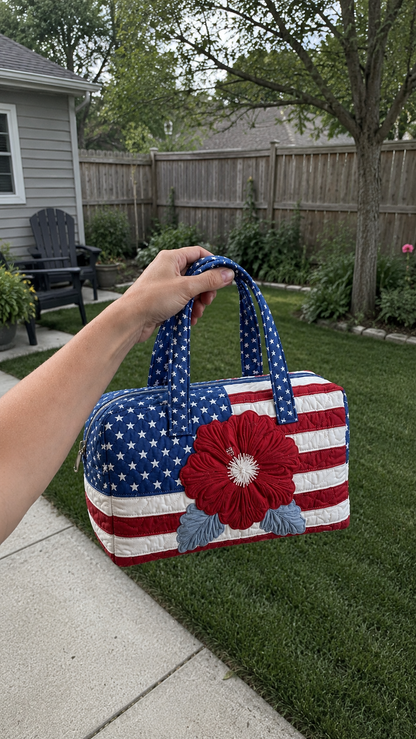 American flag tote bags