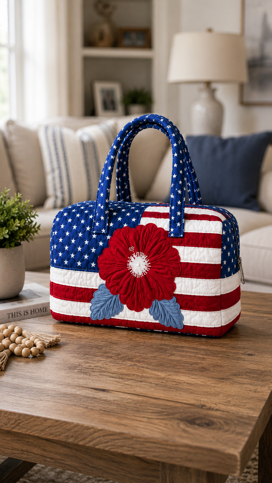 American flag tote bags